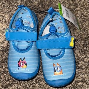 Blue Kids Shoes with Cartoon Design